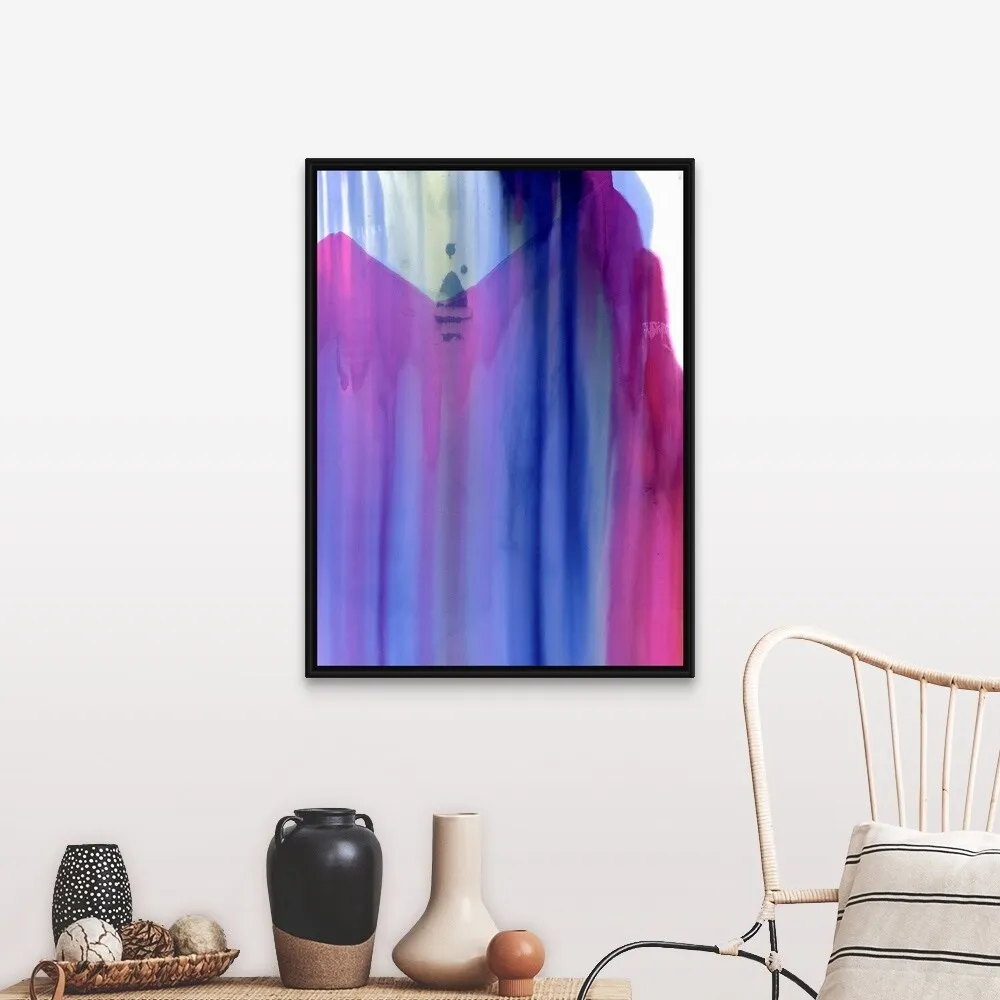 "Ascension" Black Float Frame Canvas Art