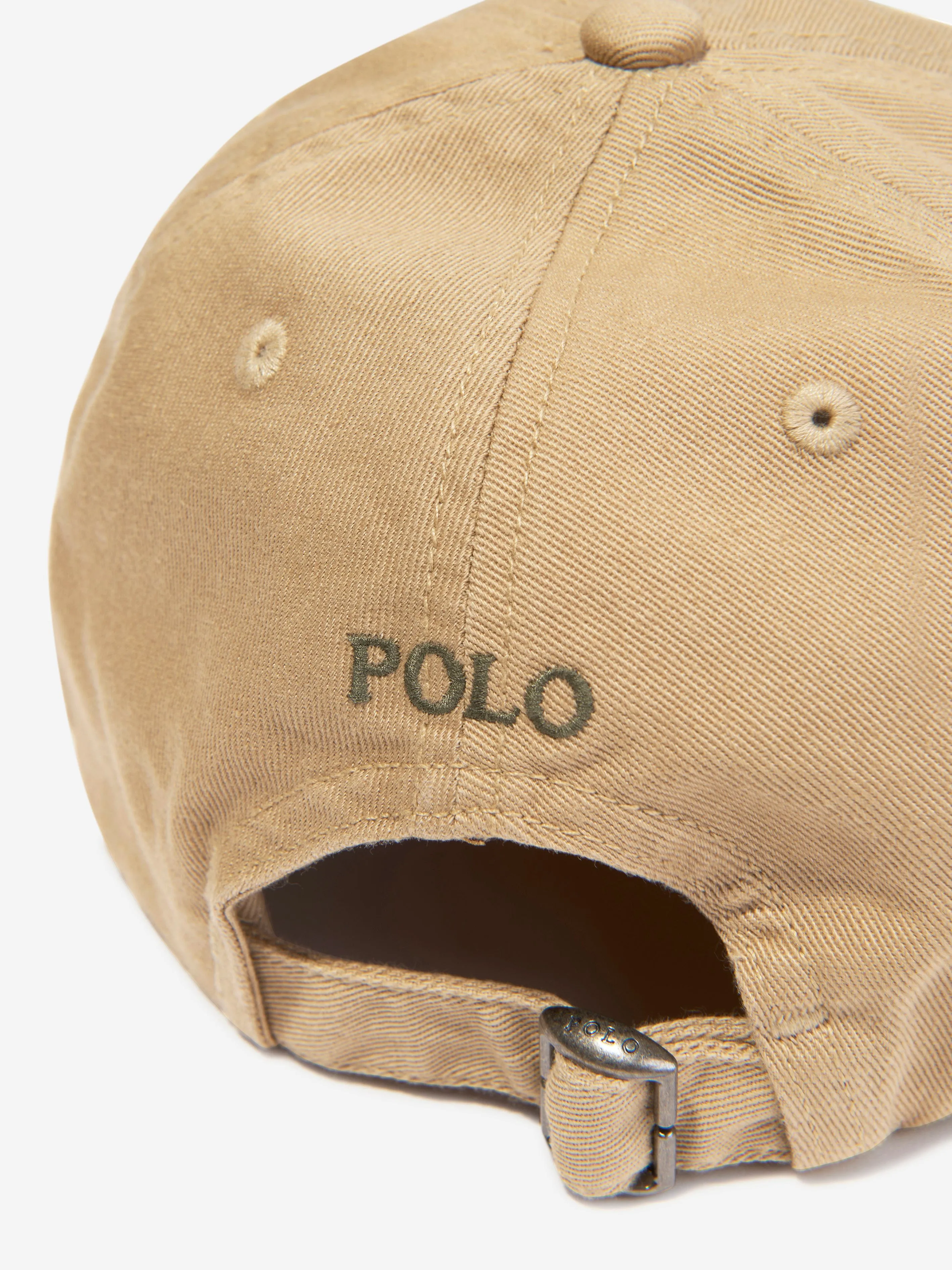 Ralph Lauren Kids Bear Cap in Beige