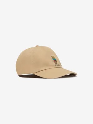 Ralph Lauren Kids Bear Cap in Beige