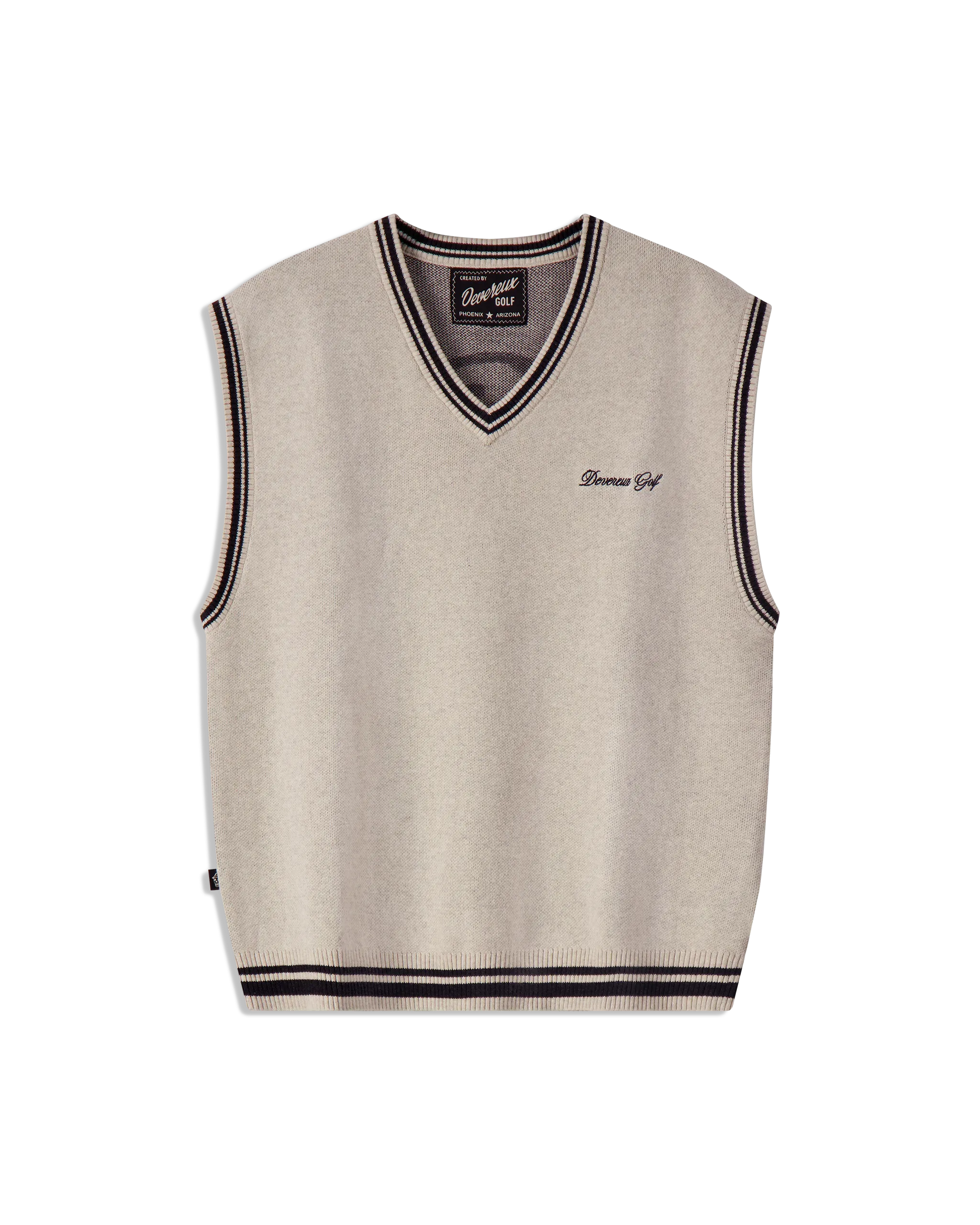 Skull Icon Sweater Vest - Oat