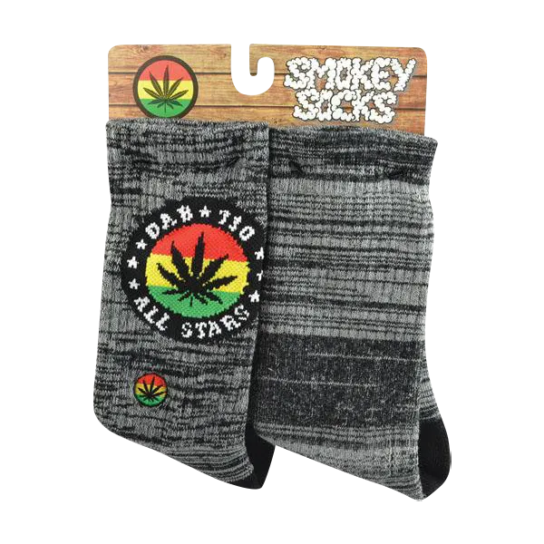 Smokey Brand "Dab All Stars" Gray Socks