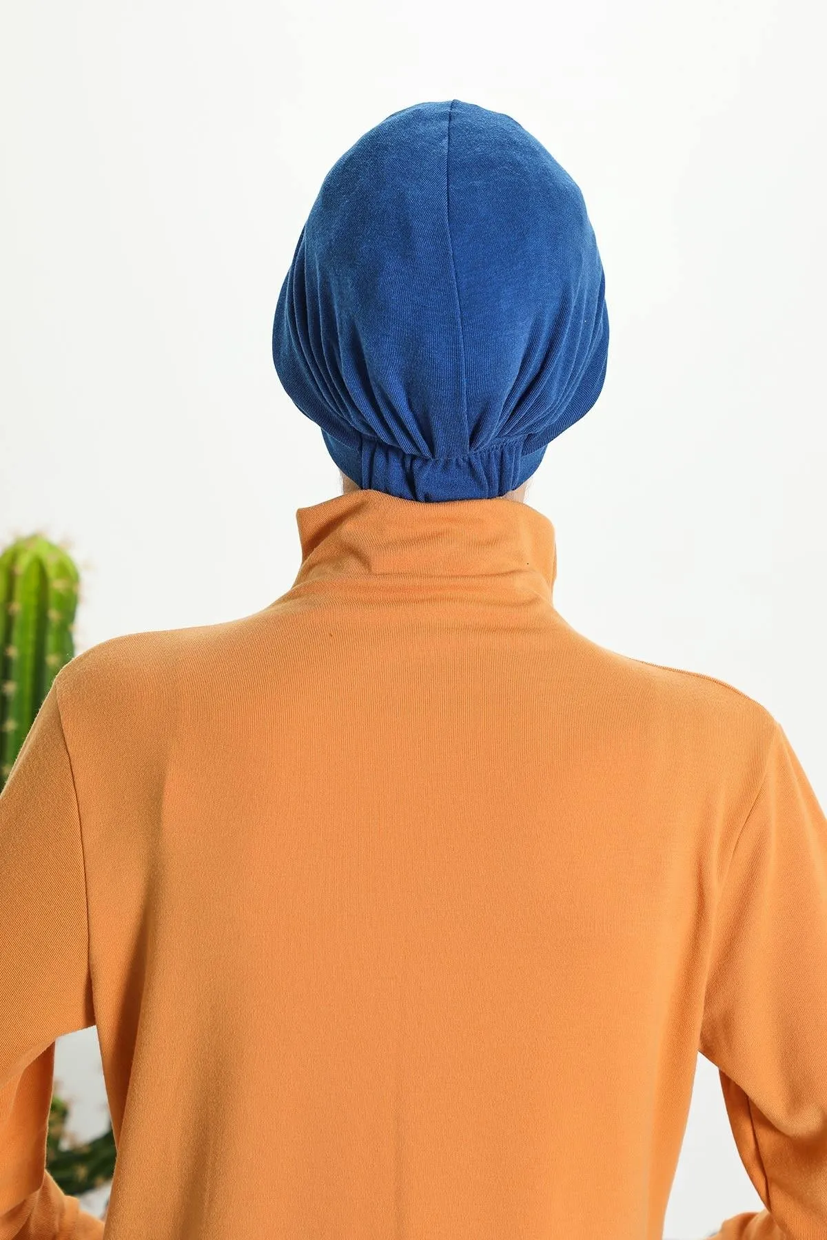 Stretchable Ribbed Winter Turban Bonnet for Women, Soft Polyviscose Headwrap, Cozy and Stylish Stretchable Headwrap for Cold Weather,B-4RB