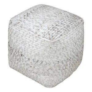 Valda Linen Pouf