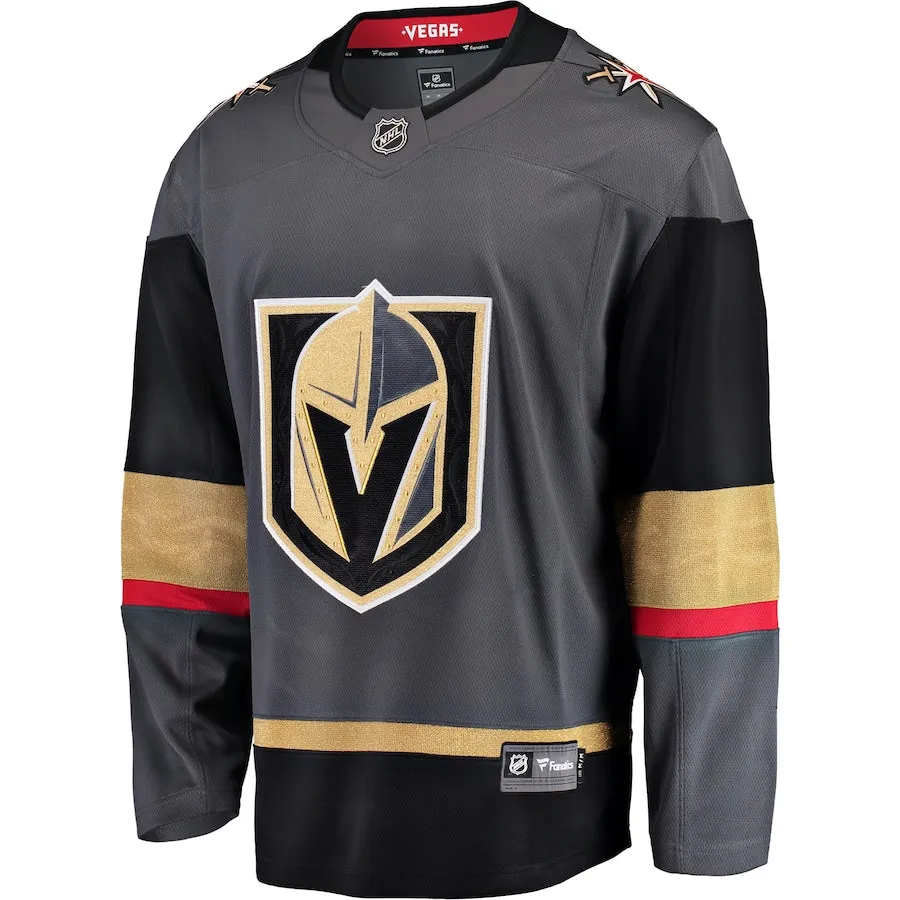 Vegas Golden Knights Men's Fanatics Gray Alternate Breakaway Jersey