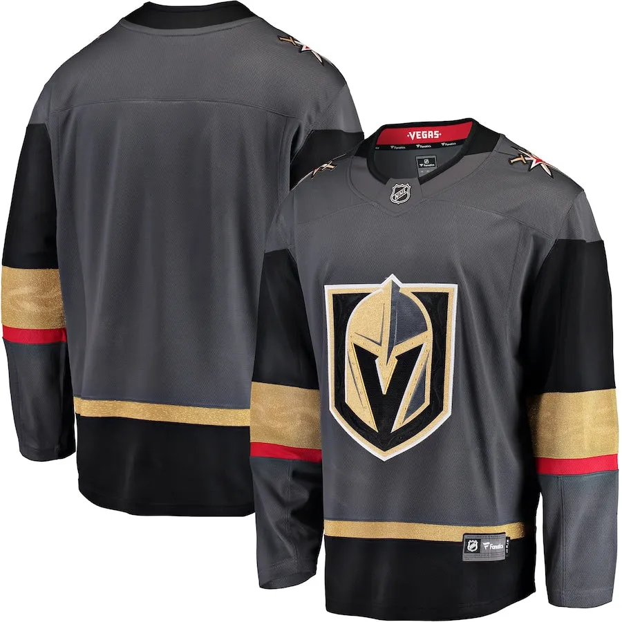 Vegas Golden Knights Men's Fanatics Gray Alternate Breakaway Jersey