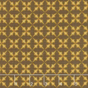 Wit & Wisdom - Trumpet Flower Brown Yardage