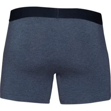 Wood Men's Super Soft Modal Blend 3 in Inseam Boxer Brief with Fly Charcoal Heather