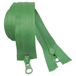 YKK Aquaguard Water repellent zip | 2 Way | Green