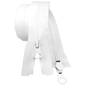 YKK Aquaguard Water repellent zip | 2 Way | White