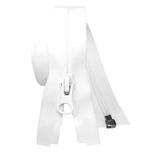 YKK Aquaguard Water repellent zip | White