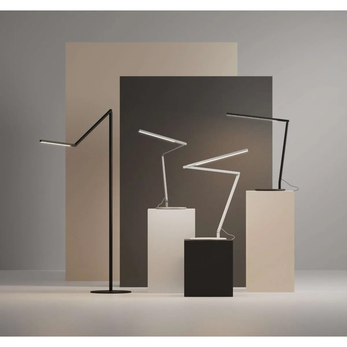 Z-Bar Gen 4 Matte Black Modern Daylight LED Desk Lamp
